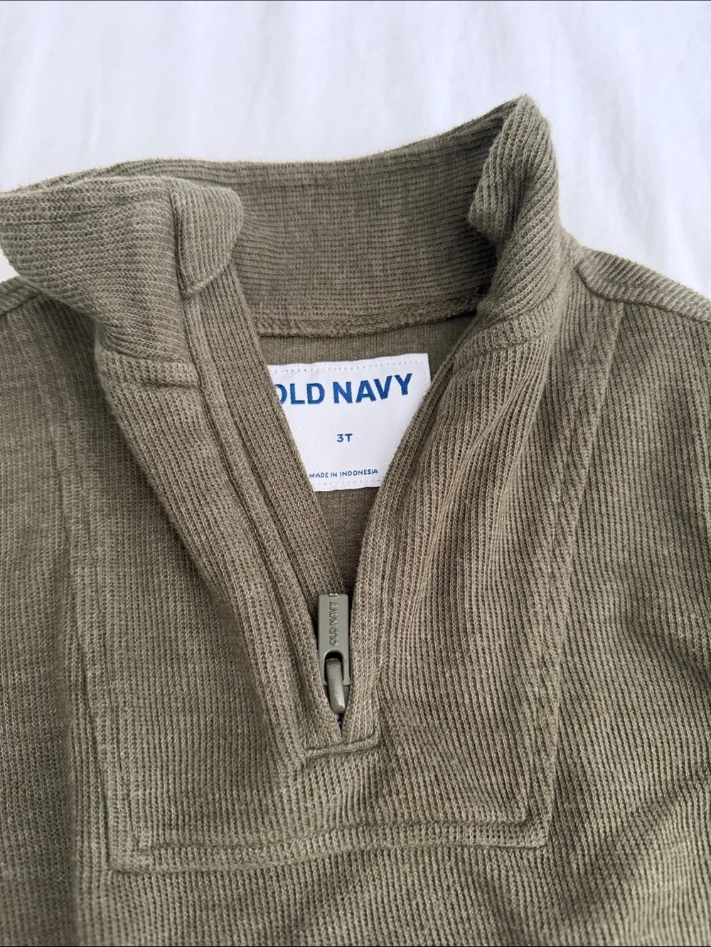 Carter's khaki Knit Quarter Zip Sweater size 3T
